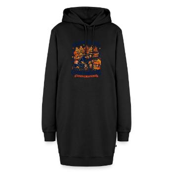 Warsaw Masovia Chopin Piano Geeks Oct - Hoodie-Kleid - Schwarz - Vorne - AI Model Female 172 light (172cm)