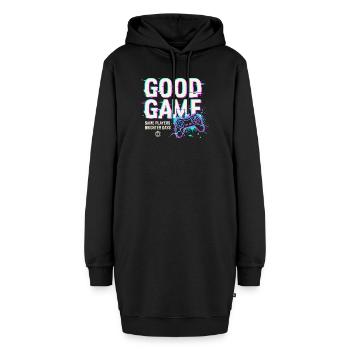 Neon Retro Game Graffiti - Hoodie-Kleid - Schwarz - Vorne - AI Model Female 172 light (172cm)