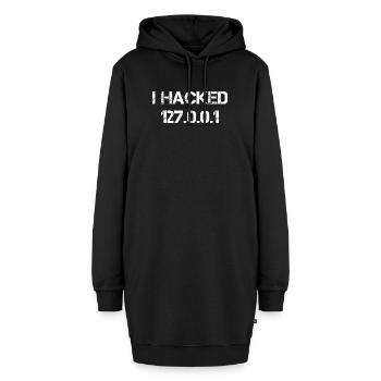I Hacked 127.0.0.1 Programmierer Coder Geek - Hoodie-Kleid - Schwarz - Vorne - AI Model Female 172 light (172cm)