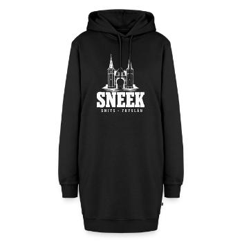 Sneek Snits Waterpoort Friesland Hoodie, Shirt - Hoodie-Kleid - Schwarz - Vorne - AI Model Female 172 light (172cm)