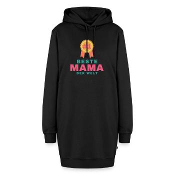 Beste Mama der Welt – Geschenk für Mama - Hoodie-Kleid - Schwarz - Vorne - AI Model Female 172 light (172cm)