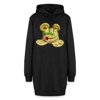 abka_SpokoLoko - Hoodie-Kleid - Schwarz - Vorne - AI Model Female 172 light (172cm)