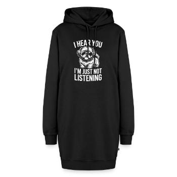 Shih Tzu Spruch Hunde Lustiges Shih Tzu Geschenk - Hoodie-Kleid - Schwarz - Vorne - AI Model Female 172 light (172cm)