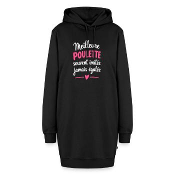 Bestes Mädchen aller Zeiten - Hoodie-Kleid - Schwarz - Vorne - AI Model Female 172 light (172cm)