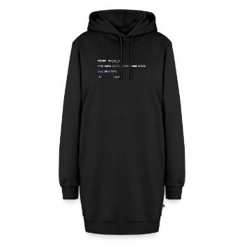 Lustiger Programmierer Spruch New Gen Same Old Pro - Hoodie-Kleid - Schwarz - Vorne - AI Model Female 172 light (172cm)