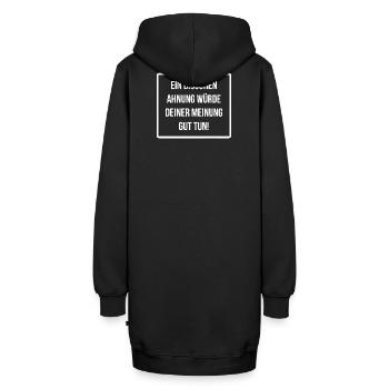 Lustiger Spruch Hingucker Funny - Hoodie-Kleid - Schwarz - Hinten - AI Model Female 172 light (172cm)