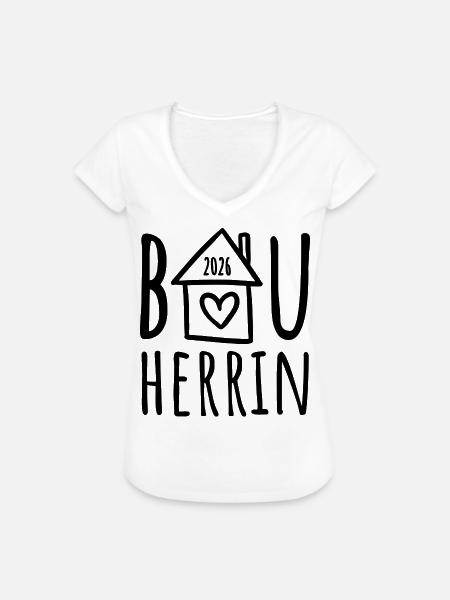 Bauherrin 2026 - Frauen Vintage T-Shirt - Weiß