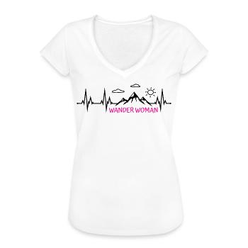 Wander Woman Wanderwoman - Frauen Vintage T-Shirt - Weiß - Vorne