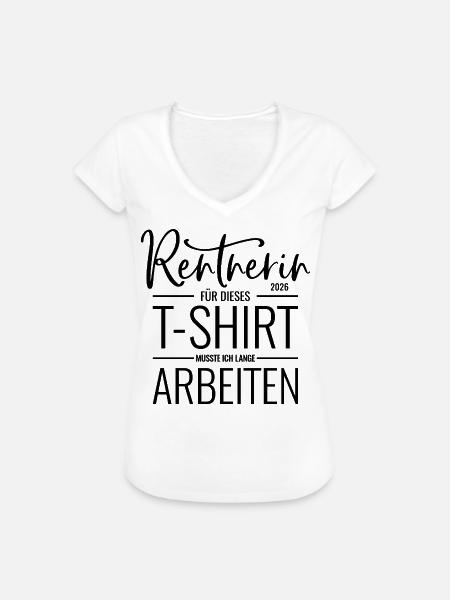 Rentnerin 2026 - Frauen Vintage T-Shirt - Weiß