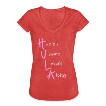 This is Hula! - Frauen Vintage T-Shirt - Rot meliert - Vorne