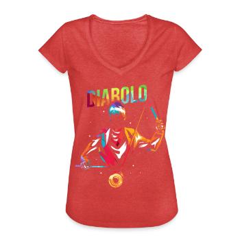 Geschickter Diabolo Straßenkünstler - Frauen Vintage T-Shirt - Rot meliert - Vorne