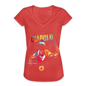 Geschickter Diabolo Straßenkünstler - Frauen Vintage T-Shirt - Rot meliert - Vorne