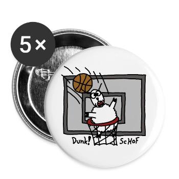 Dunk ScHoF - Buttons large 2.2''/56 mm (5-pack) - white - Front