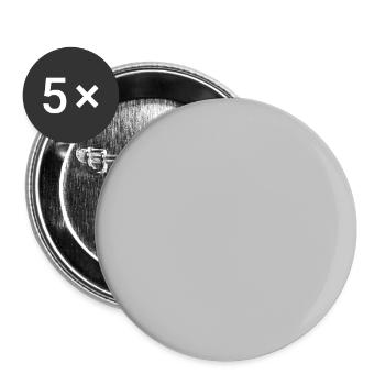 Quatrat in Grau - Buttons groß 56 mm (5er Pack) - Weiß - Vorne