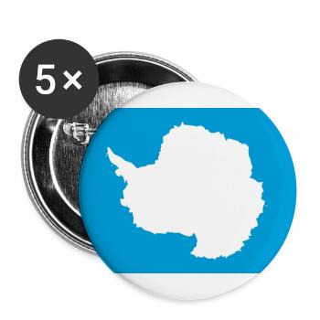 Antarktis - Buttons groß 56 mm (5er Pack) - Weiß - Vorne