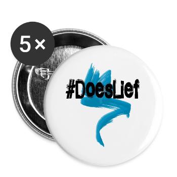 Respektiert Relief – drückt dein Herz aus – respektiert - Buttons groß 56 mm (5er Pack) - Weiß - Vorne