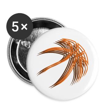 Basketball Spieler Basketballer Basketballspieler - Buttons groß 56 mm (5er Pack) - Weiß - Vorne