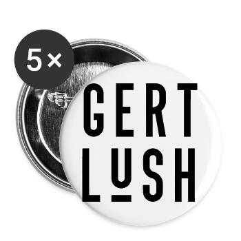 Bristol Dialect Gert Lush - Buttons large 2.2''/56 mm (5-pack) - white - Front