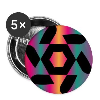 KUNST. GEEK. WEINLESE. GRAFIK. MANGA. ASIEN - Buttons groß 56 mm (5er Pack) - Weiß - Vorne