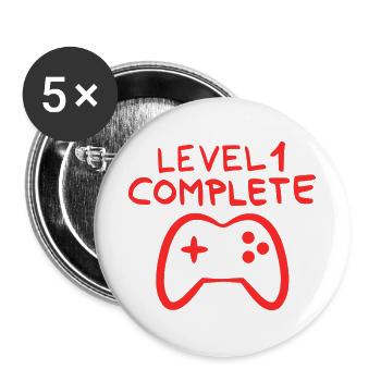 1 Jahre alt Spielkonsole - Buttons groß 56 mm (5er Pack) - Weiß - Vorne