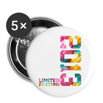 13TH BIRTHDAY LIMITED EDITION 2013 - Buttons large 2.2''/56 mm (5-pack) - white - Front