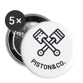 PISTON - CO - Buttons large 2.2''/56 mm (5-pack) - white - Front