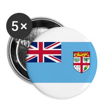 Fidschi - Buttons groß 56 mm (5er Pack) - Weiß - Vorne