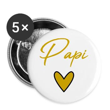 OPA. VATERTAG. ALLES GUTE ZUM GROSSVATERTAG - Buttons groß 56 mm (5er Pack) - Weiß - Vorne