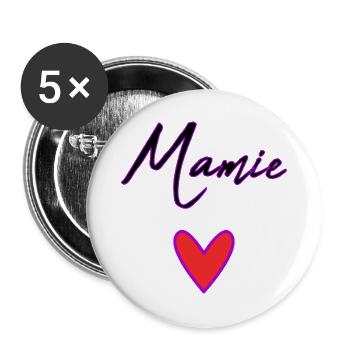 OMA. MAMA. OMA. MUTTERTAG - Buttons groß 56 mm (5er Pack) - Weiß - Vorne