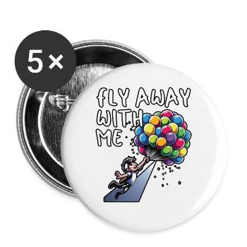 Songtexte Musikliebhaber Songwriter Musikfestival - Buttons groß 56 mm (5er Pack) - Weiß - Vorne