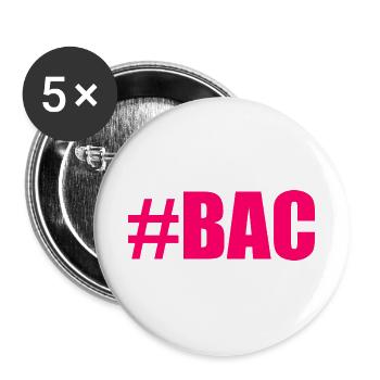FERRY. BACCALAUREAT. PATENT. DNB. EXAMINATION. WELL DONE - Buttons large 2.2''/56 mm (5-pack) - white - Front