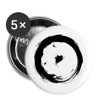 Astronomische Symbole Sonne Symbol Design - Buttons groß 56 mm (5er Pack) - Weiß - Vorne
