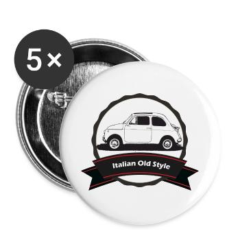 500 - Buttons large 2.2''/56 mm (5-pack) - white - Front