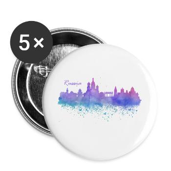 Russland - Buttons groß 56 mm (5er Pack) - Weiß - Vorne