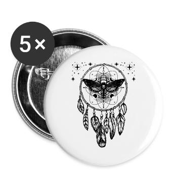 Tarot card occult astrology gothic esoteric - Buttons large 2.2''/56 mm (5-pack) - white - Front