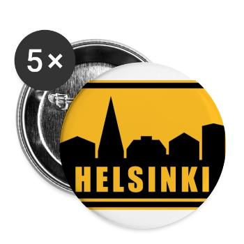 Helsinki - Buttons groß 56 mm (5er Pack) - Weiß - Vorne