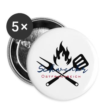 Schwenker aus Ostfrankreich - Buttons groß 56 mm (5er Pack) - Weiß - Vorne