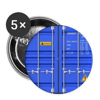 Container - Buttons groß 56 mm (5er Pack) - Weiß - Vorne