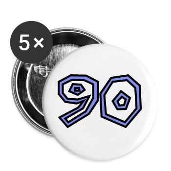 90 - Buttons groß 56 mm (5er Pack) - Weiß - Vorne