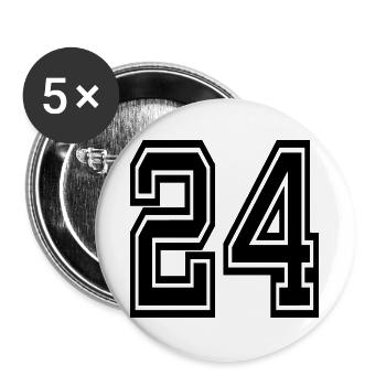 24 Erzincan - Buttons groß 56 mm (5er Pack) - Weiß - Vorne
