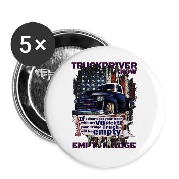 V8 Pickup Patriot - Buttons groß 56 mm (5er Pack) - Weiß - Vorne