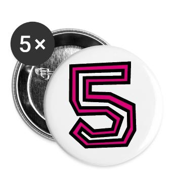 5 - Buttons large 2.2''/56 mm (5-pack) - white - Front