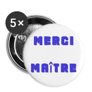 VIELEN DANK. DANKE. VIELEN DANK. JAHRESTAG. GEBURT. - Buttons groß 56 mm (5er Pack) - Weiß - Vorne