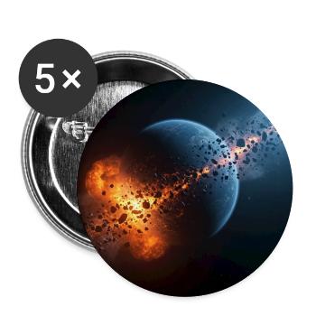 Cosmic Firestarter - Buttons groß 56 mm (5er Pack) - Weiß - Vorne