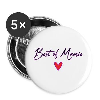 OMA. MUTTERTAG. ALLES GUTE ZUM GEBURTSTAG OMA. ICH LIEBE DICH - Buttons groß 56 mm (5er Pack) - Weiß - Vorne
