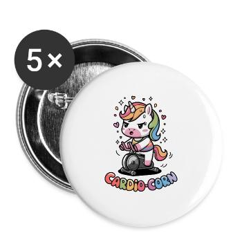 Cardio-corn - Buttons large 2.2''/56 mm (5-pack) - white - Front