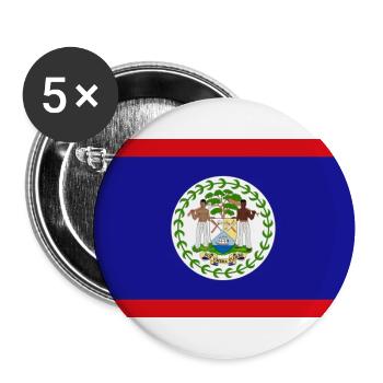 Belize - Buttons groß 56 mm (5er Pack) - Weiß - Vorne