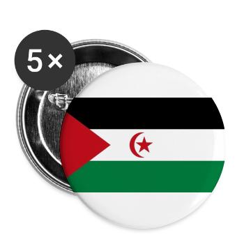 Demokratische Arabische Republik Sahara - Buttons groß 56 mm (5er Pack) - Weiß - Vorne
