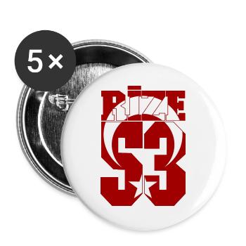 Rize 53 Türkei Flagge - Buttons groß 56 mm (5er Pack) - Weiß - Vorne