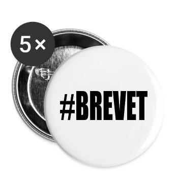 FERRY. BACCALAUREAT. PATENT. DNB. EXAMINATION. WELL DONE - Buttons large 2.2''/56 mm (5-pack) - white - Front